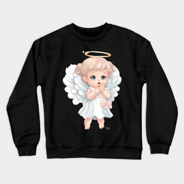 Angel Baby Crewneck Sweatshirt by animegirlnft