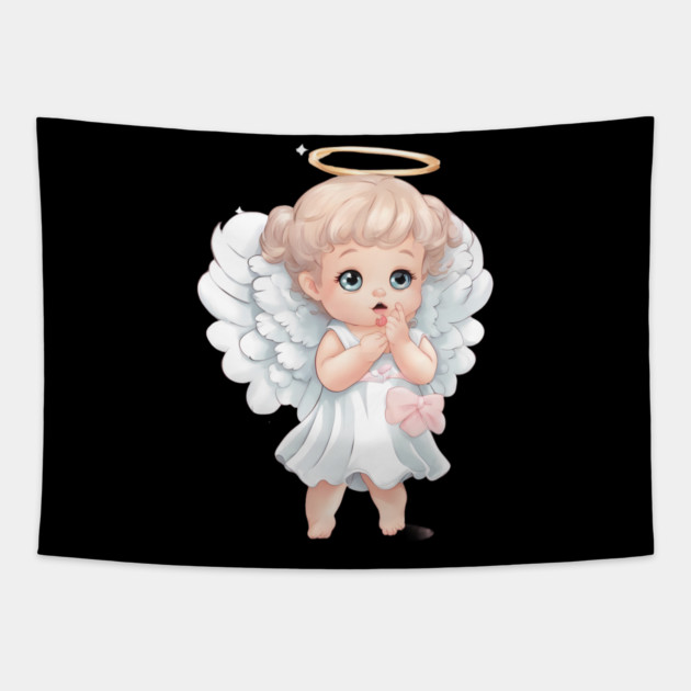 Angel Baby Tapestry by animegirlnft