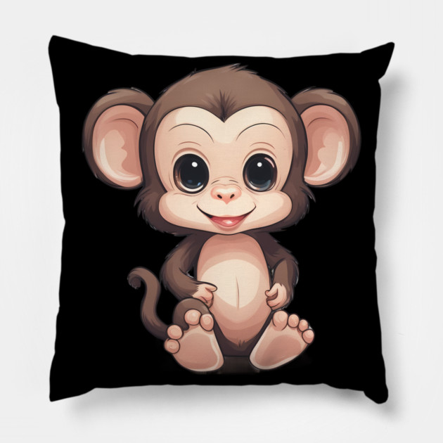 Baby Monkey Pillow by animegirlnft