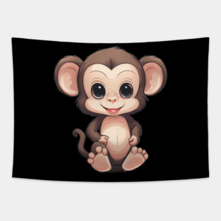 Baby Monkey Tapestry
