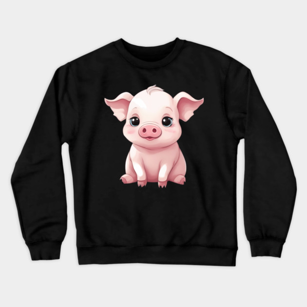 Baby Pig Crewneck Sweatshirt by animegirlnft