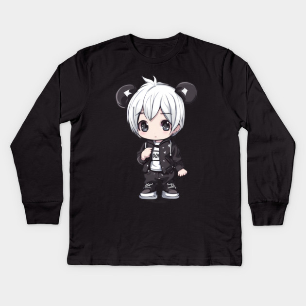 Kawaii Loner Kids Long Sleeve T-Shirt by animegirlnft