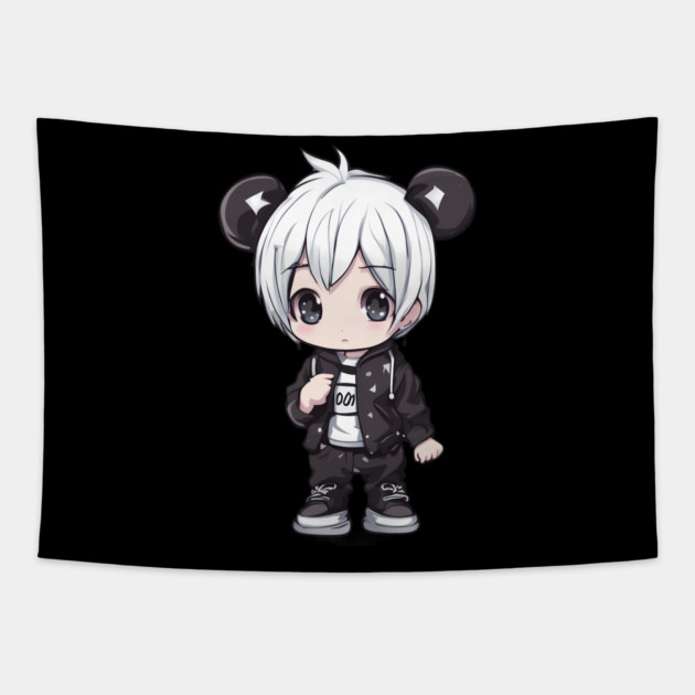 Kawaii Loner Tapestry by animegirlnft