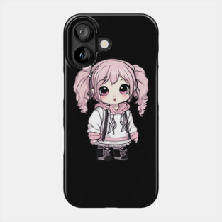 Pink Hair Kawaii Girl Phone Case