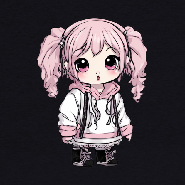 Pink Hair Kawaii Girl by animegirlnft