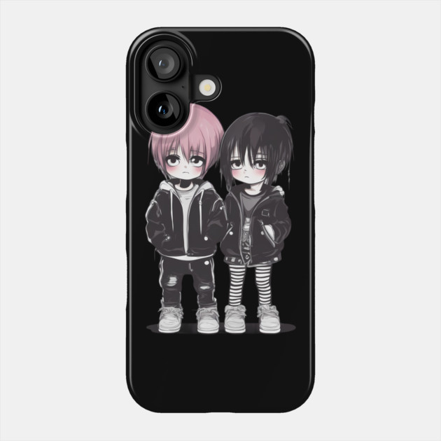 Kawaii Emo Phone Case by animegirlnft