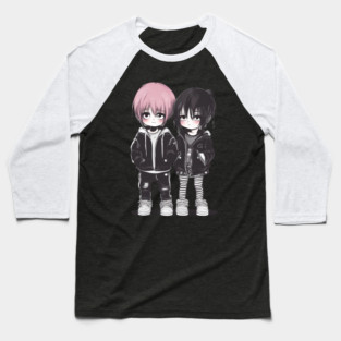 Kawaii Emo Baseball T-Shirt