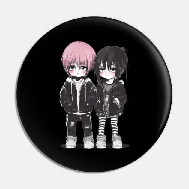 Kawaii Emo Pin by animegirlnft