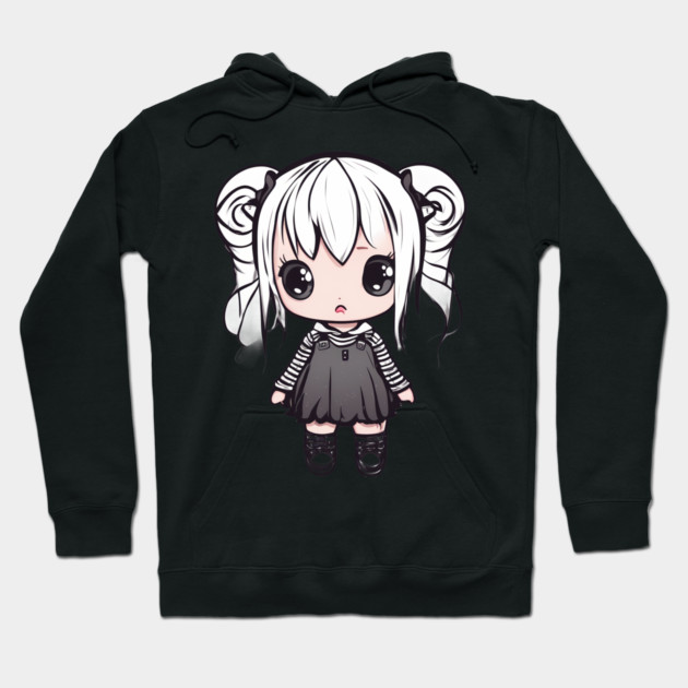 Emo Kawaii Girl Hoodie by animegirlnft