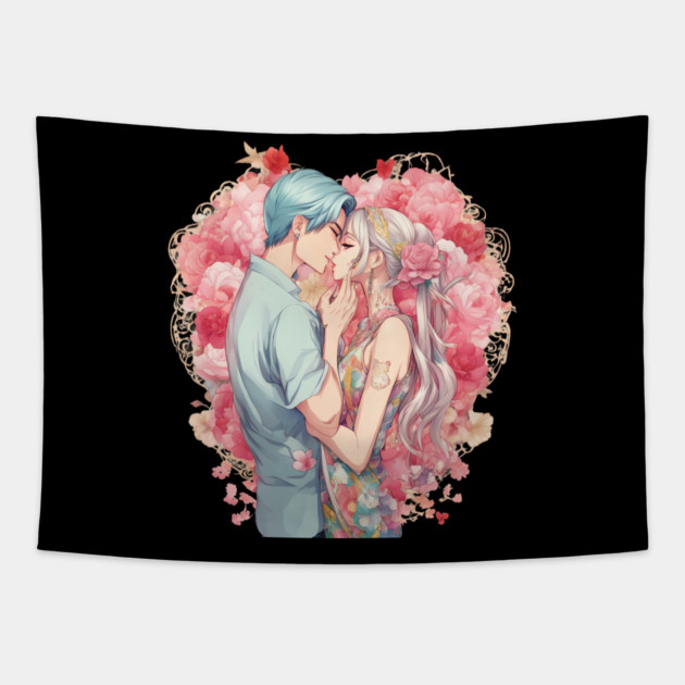 Forever Valentine Tapestry by animegirlnft