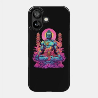 Neon Buddha Phone Case