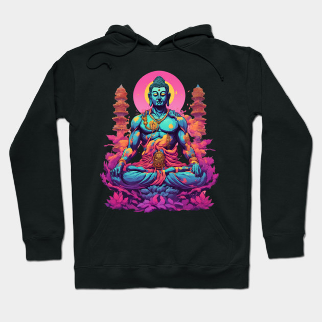 Neon Buddha Hoodie by animegirlnft