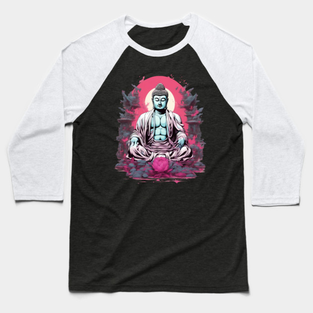 Buddha Zen Baseball T-Shirt by animegirlnft