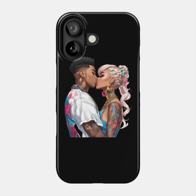 Kissing Love Phone Case by animegirlnft