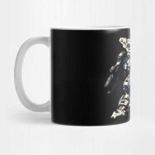 Epic Mecha Showdown T-Shirt: Anime Giant Robot Battle Tee Mug