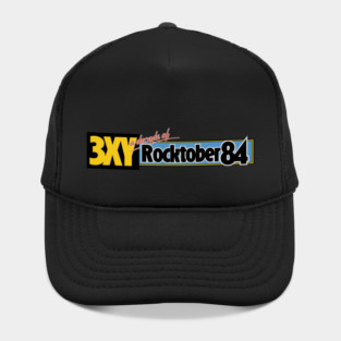 3XY Rocktober Revolution Concert Print 1984 Front and Back Hat