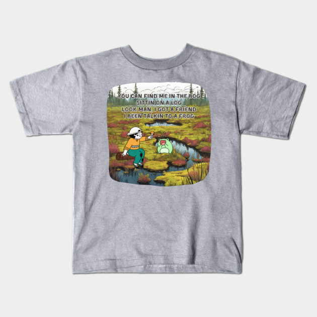 Find Me in the Bog Kids T-Shirt by Four Season Foraging