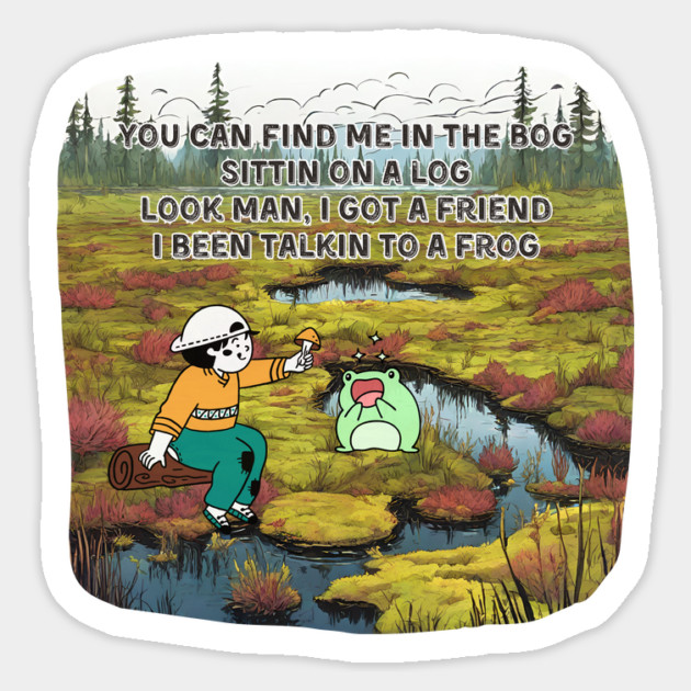 Find Me in the Bog Magnet by Four Season Foraging