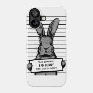 Mugshot Bad Rabbit Funny Phone Case