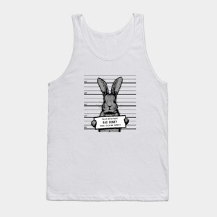 Mugshot Bad Rabbit Funny Tank Top