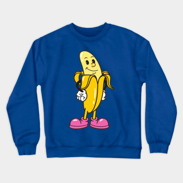 Banana Lover Crewneck Sweatshirt by Pixel Threads 