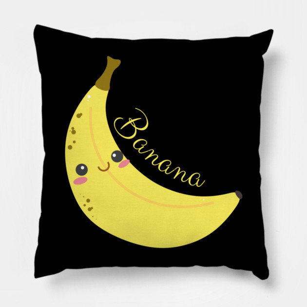 banana lover Pillow by Pixel Threads 