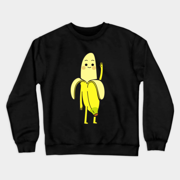 Banana Lover Crewneck Sweatshirt by Pixel Threads 