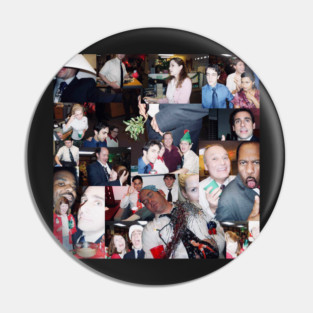 the office christmas collage Pin