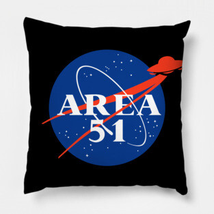 N-Area 51 - Funny Nasa Parody - UFO Conspiracy Pillow