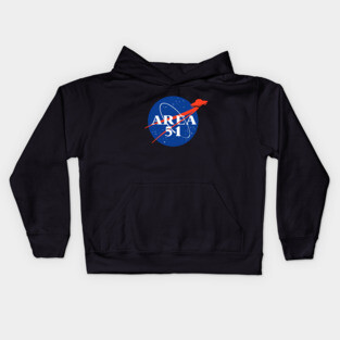 N-Area 51 - Funny Nasa Parody - UFO Conspiracy Kids Hoodie