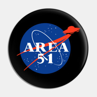 N-Area 51 - Funny Nasa Parody - UFO Conspiracy Pin