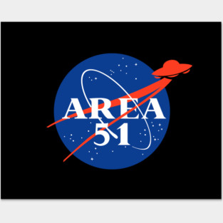 N-Area 51 - Funny Nasa Parody - UFO Conspiracy Posters and Art