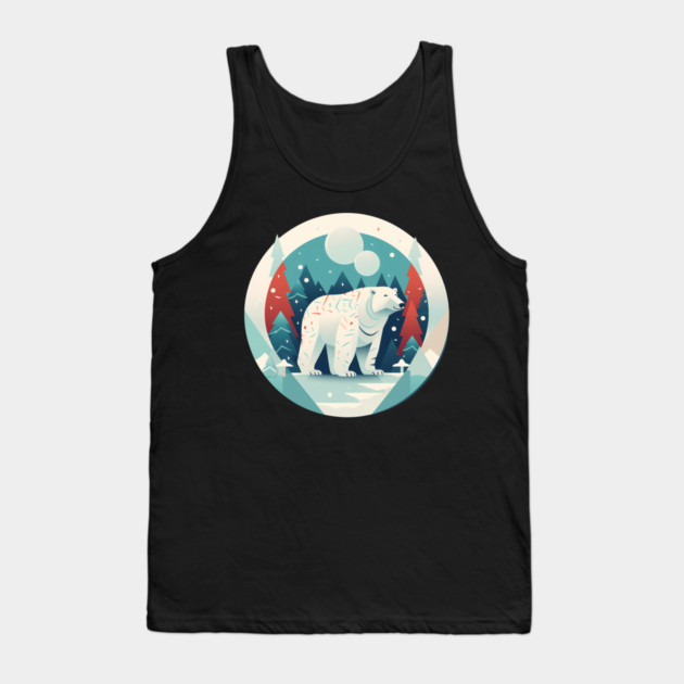 Polar Bear in Ornament, Love Bears Tank Top by logiamerch