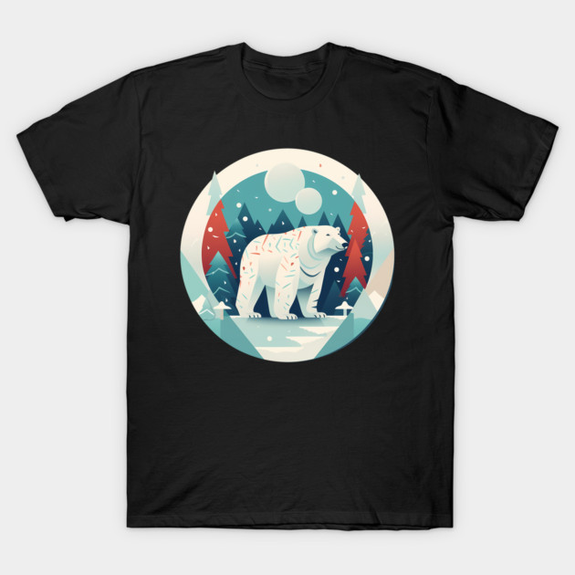 Polar Bear in Ornament, Love Bears T-Shirt by logiamerch