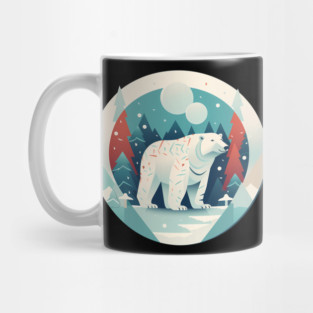 Polar Bear in Ornament, Love Bears Mug