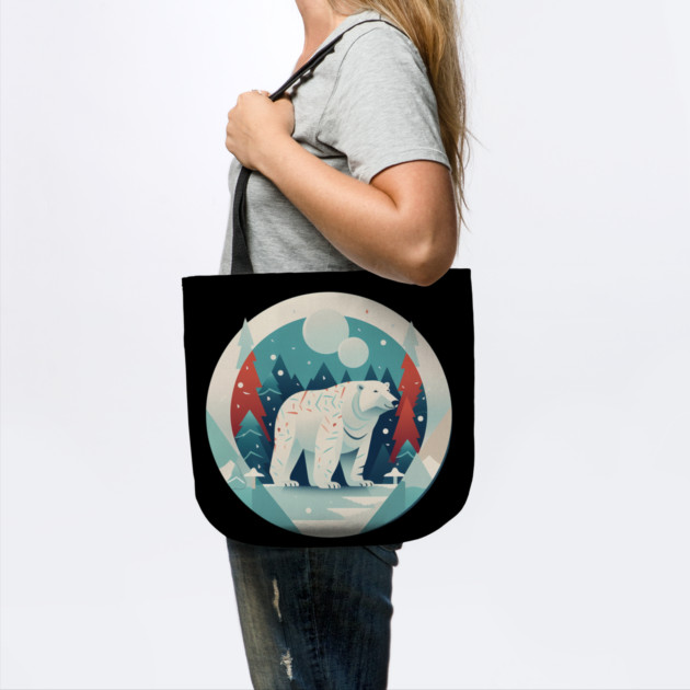 Polar Bear in Ornament, Love Bears by logiamerch
