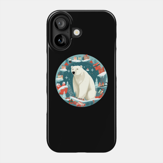 Polar Bear in Ornament, Love Bears Phone Case by logiamerch