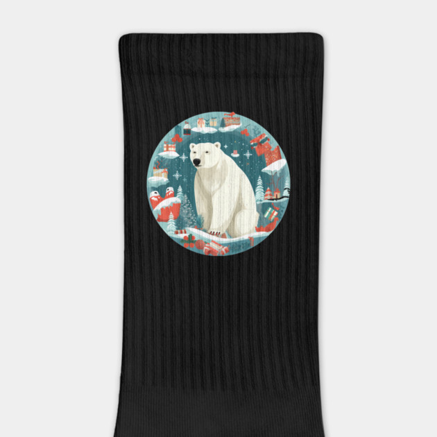 Polar Bear in Ornament, Love Bears by logiamerch