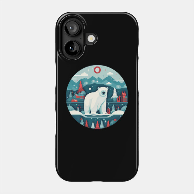 Polar Bear in Ornament, Love Bears Phone Case by logiamerch