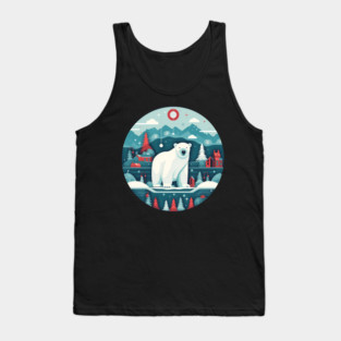 Polar Bear in Ornament, Love Bears Tank Top