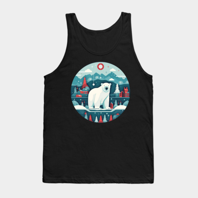 Polar Bear in Ornament, Love Bears Tank Top by logiamerch