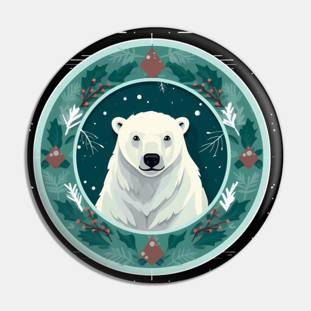 Polar Bear in Ornament, Love Bears Pin by logiamerch
