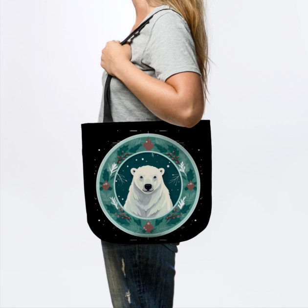 Polar Bear in Ornament, Love Bears by logiamerch