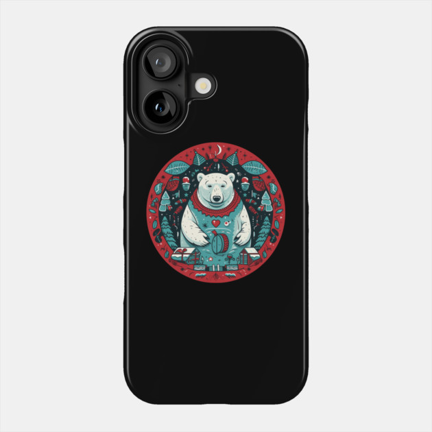Polar Bear in Ornament, Love Bears Phone Case by logiamerch