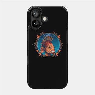 Lionfish in Ornament, Love Fishes Phone Case