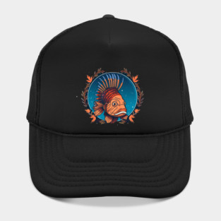 Lionfish in Ornament, Love Fishes Hat