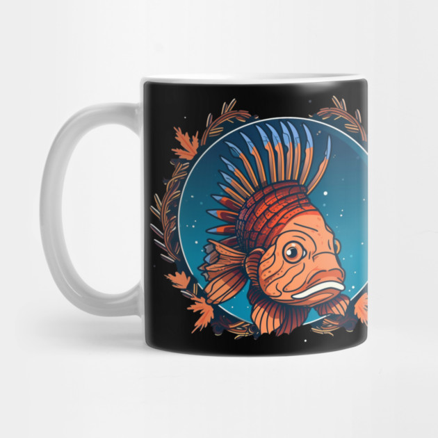 Lionfish in Ornament, Love Fishes by logiamerch