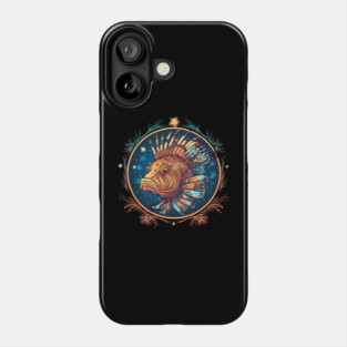 Lionfish in Ornament, Love Fishes Phone Case