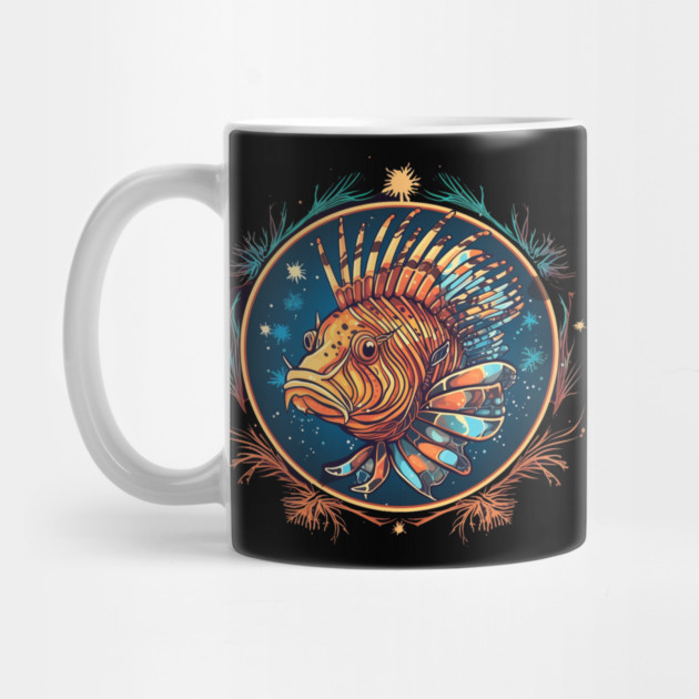 Lionfish in Ornament, Love Fishes by logiamerch