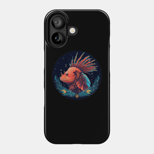 Lionfish in Ornament, Love Fishes Phone Case by logiamerch